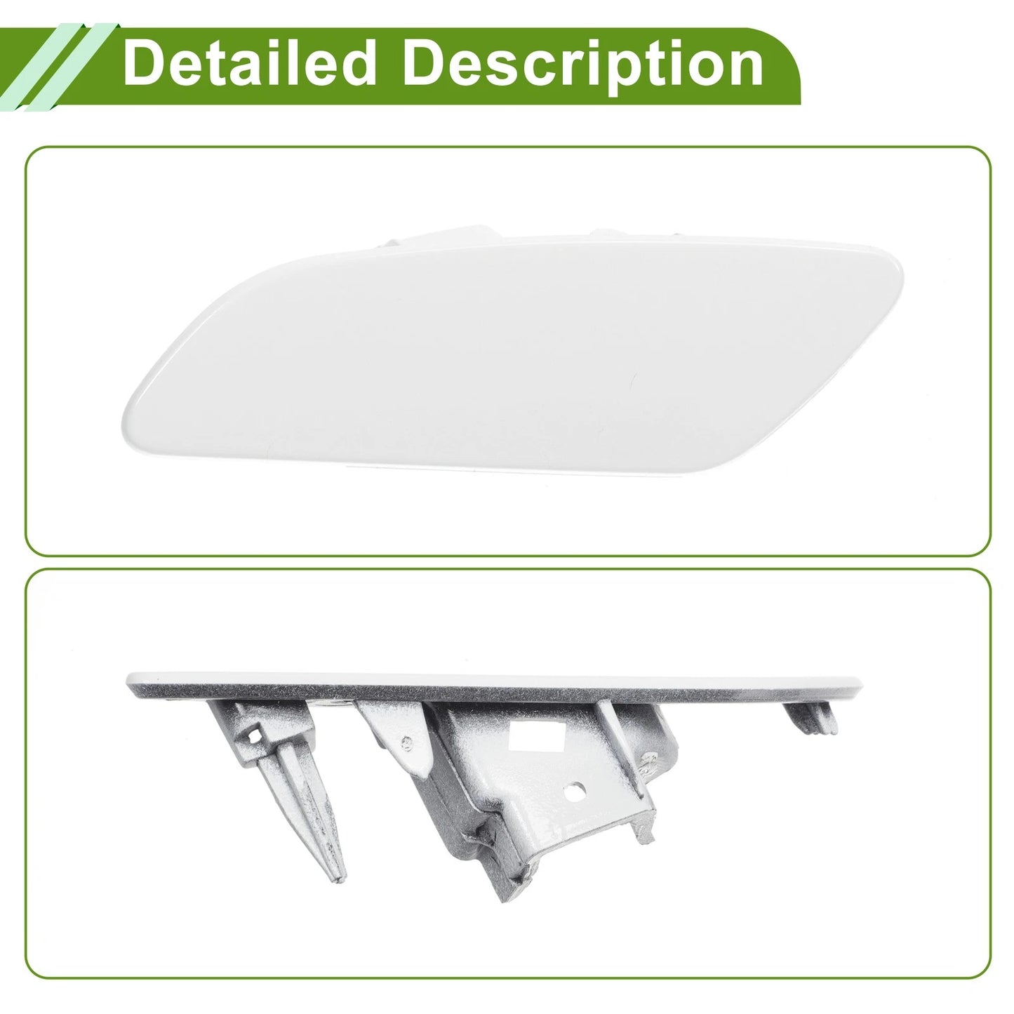 Left Washer Nozzle Cover for Porsche Panamera 2017-2021 - White Cap