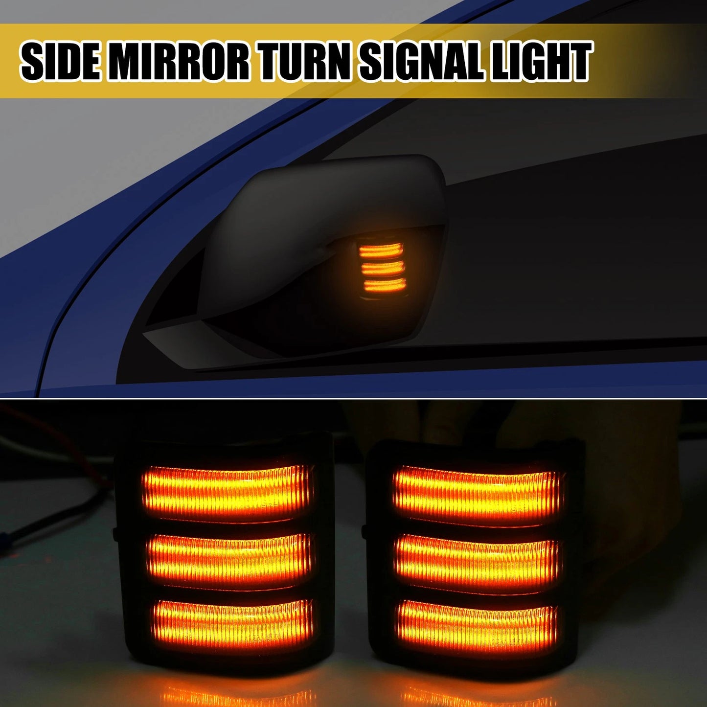 Mirror Turn Signal Light 7C3Z13776 for Ford F-450 Super (2008-2010) 1 Pair