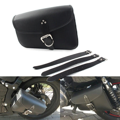 Left Side PU Leather Saddlebag for Harley Sportster Iron 72 883 1200 (2010-2023)