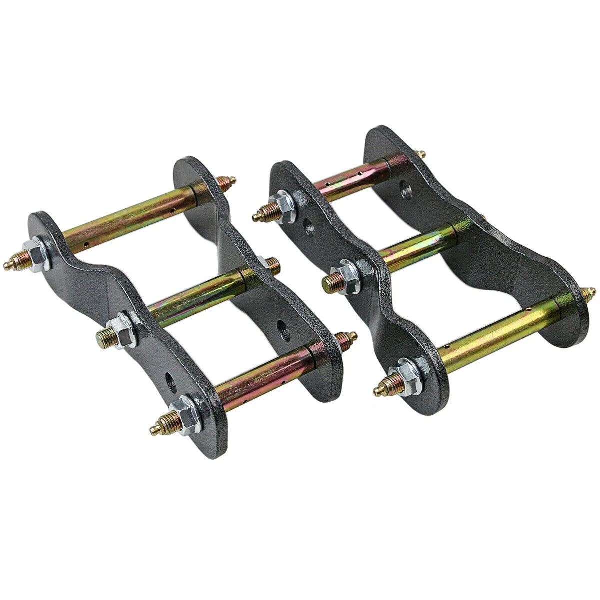 2 x Lift Up 2" Rear Greasable Shackles Lift Kit for Mitsubishi Triton (15-23)