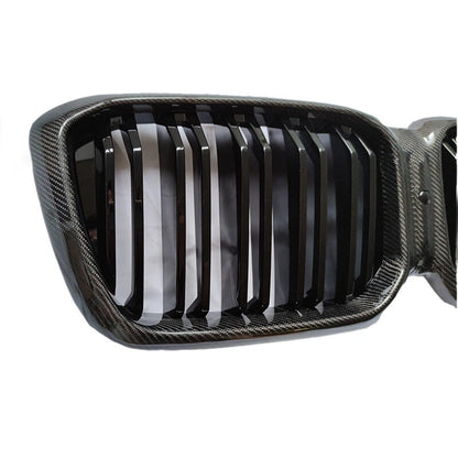 Carbon Fiber Front Bumper Kidney Grill Grille For 2022+ BMW X3 X4 G01 G02