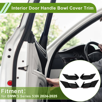 4 x Interior Door Handle Bowl Cover Trim for BMW 5 Series 530i (2024-2025)