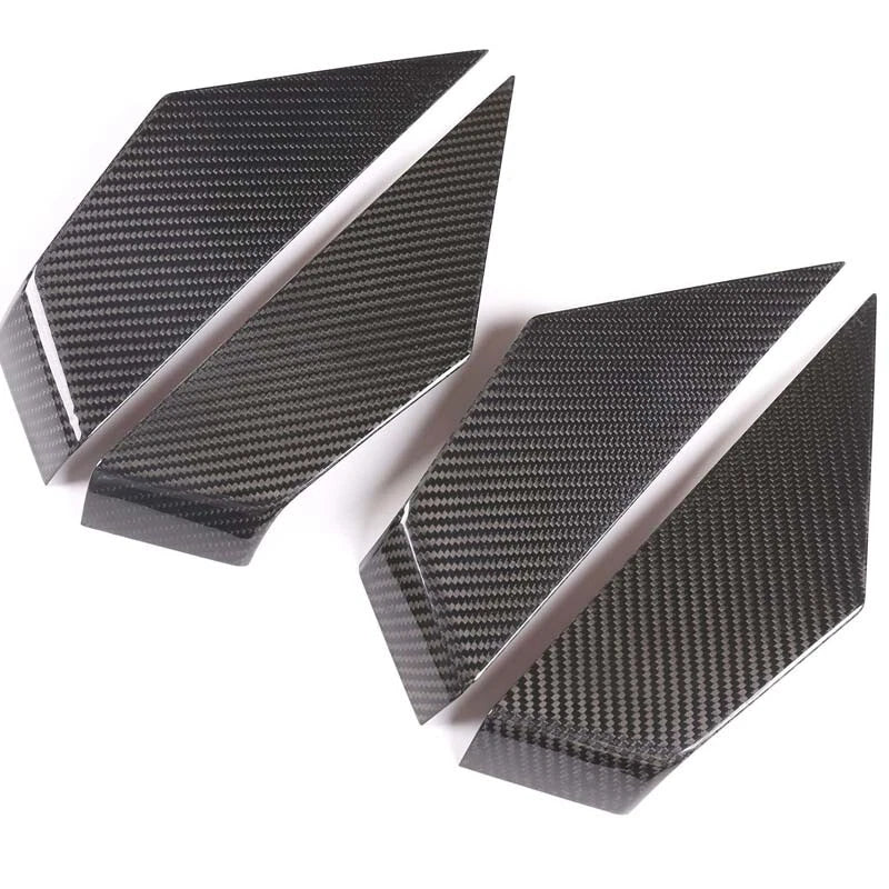 Car Carbon Fiber Interior Door Panel Knob Cover Trim Fit For BMW X5 2019-2022