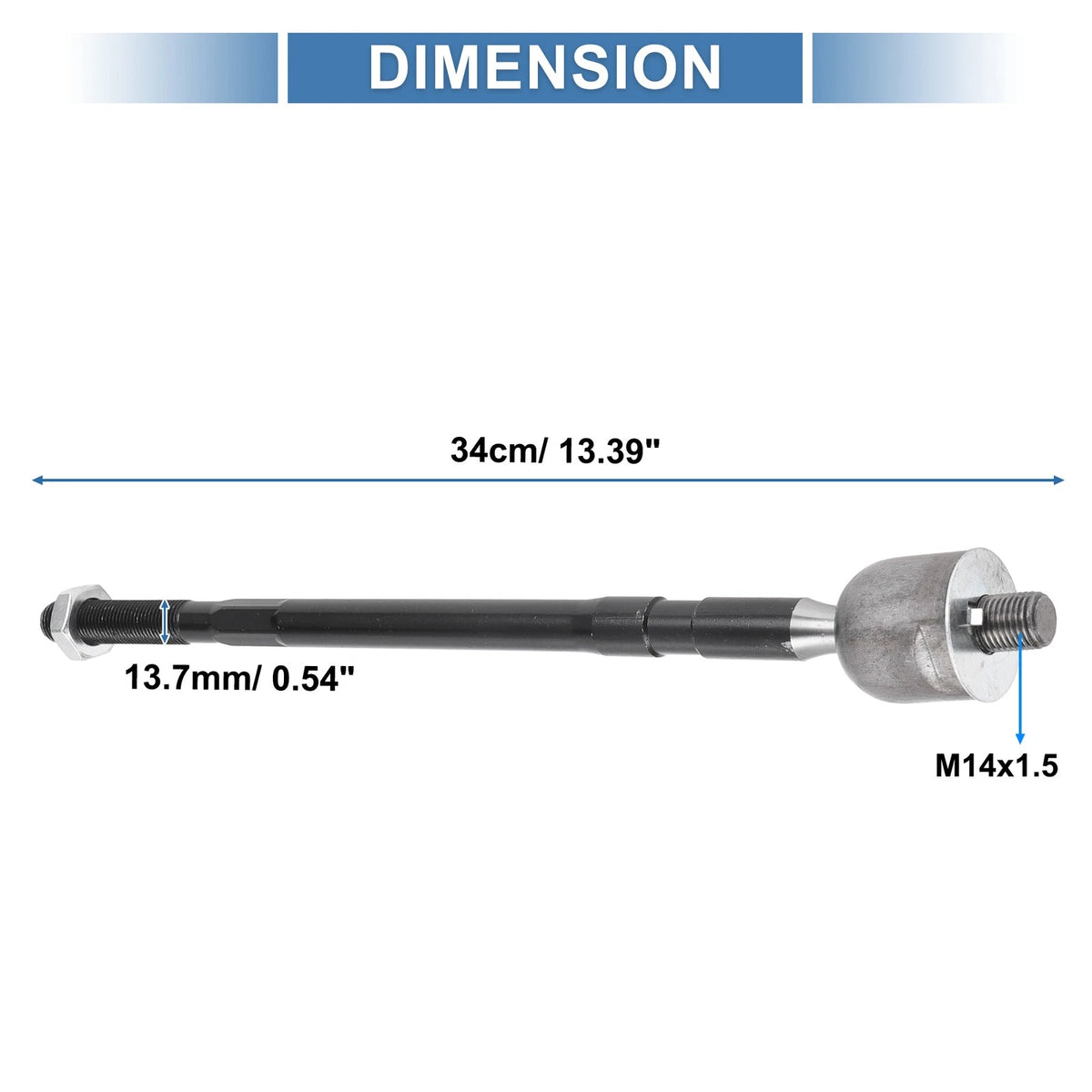 Front Inner Tie Rod Ends for Toyota RAV4, Corolla, Chevrolet Prizm