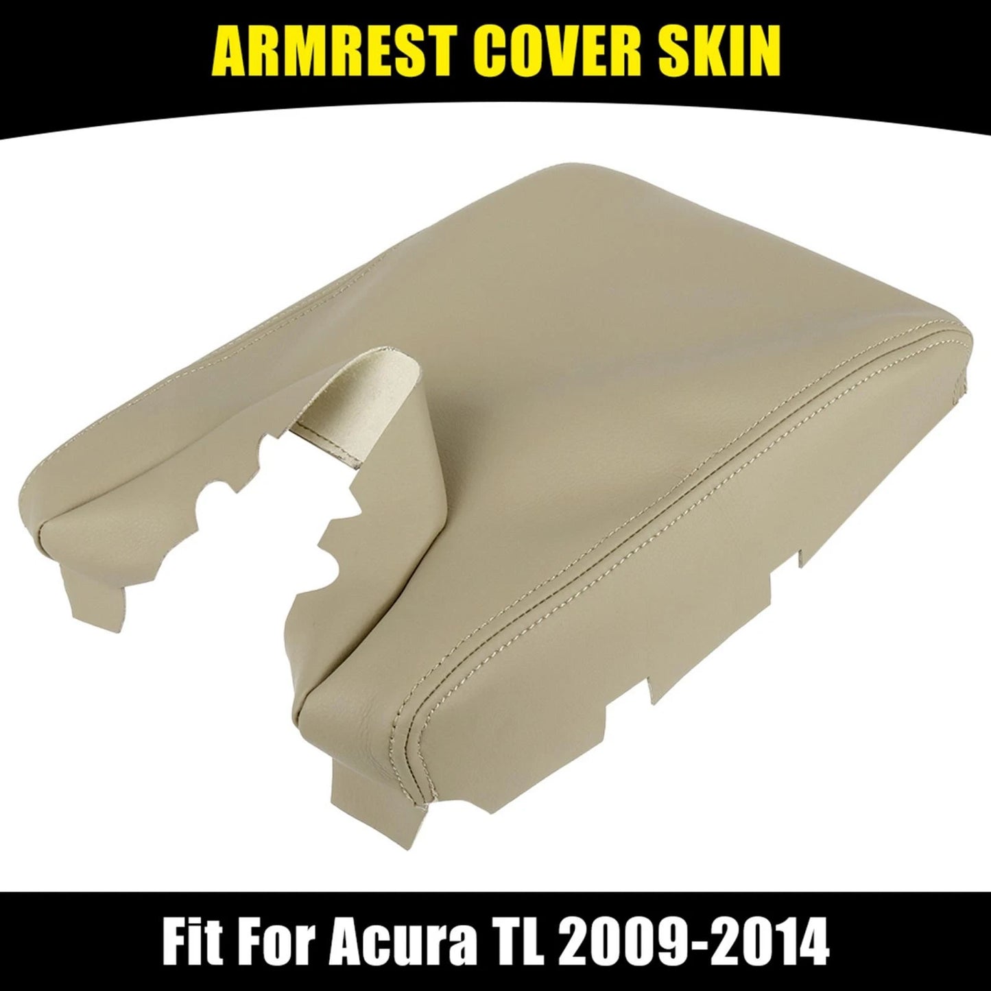 Center Console Lid Armrest Cover for Acura TL (2009-2014) Beige