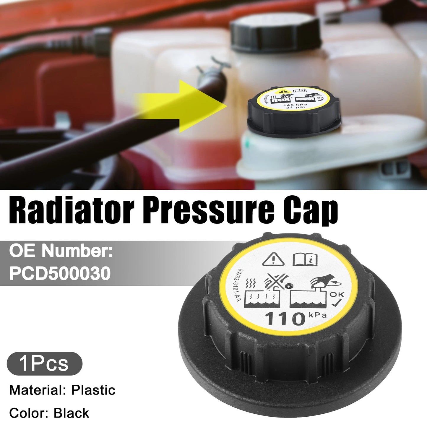 Radiator Pressure Coolant Reservoir Overflow Tank Cap for Land Rover (All)