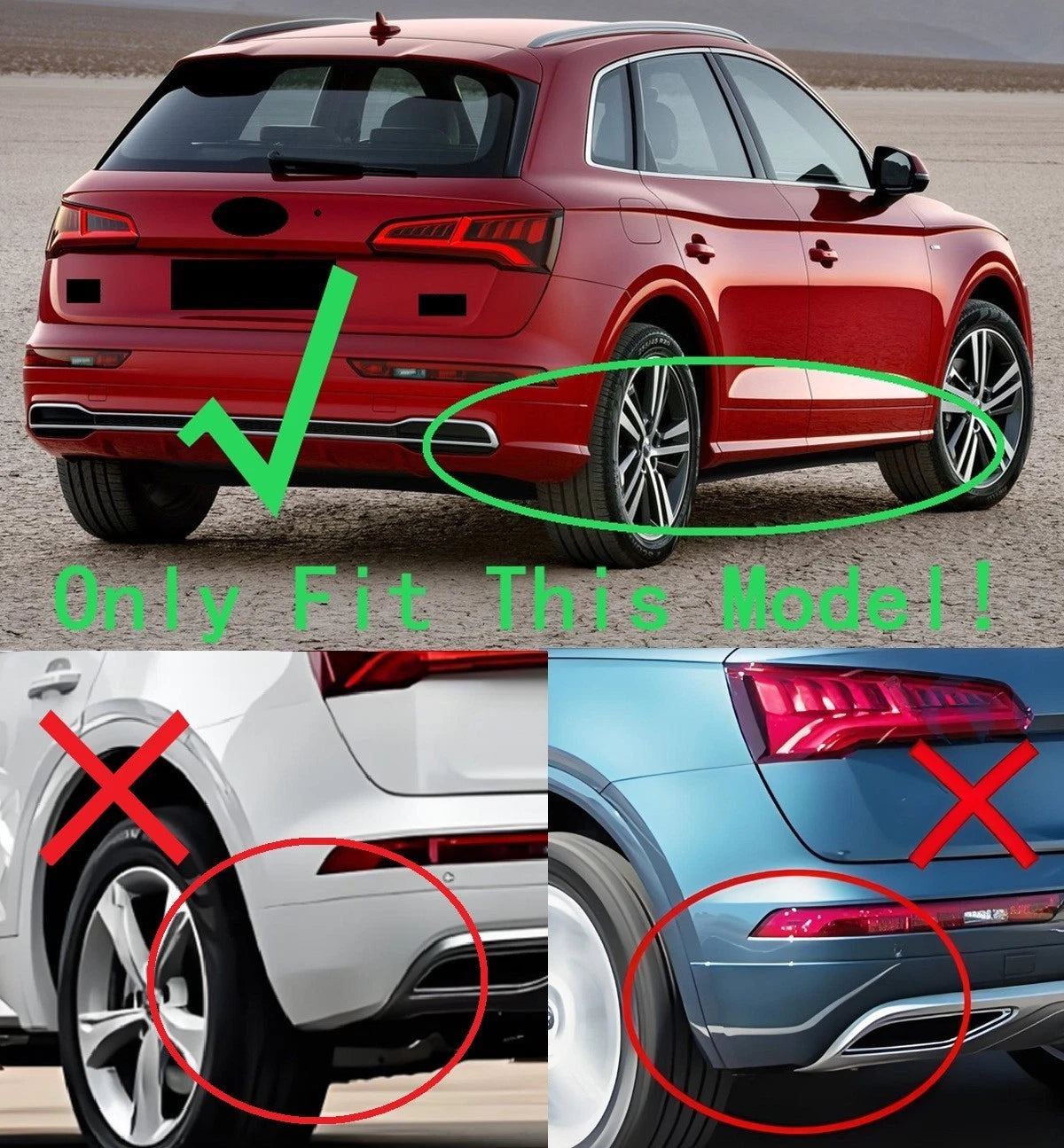 Mud Flaps Splash Guards for 2018-2020 Audi Q5 S-Line SQ5 (2018-2020)