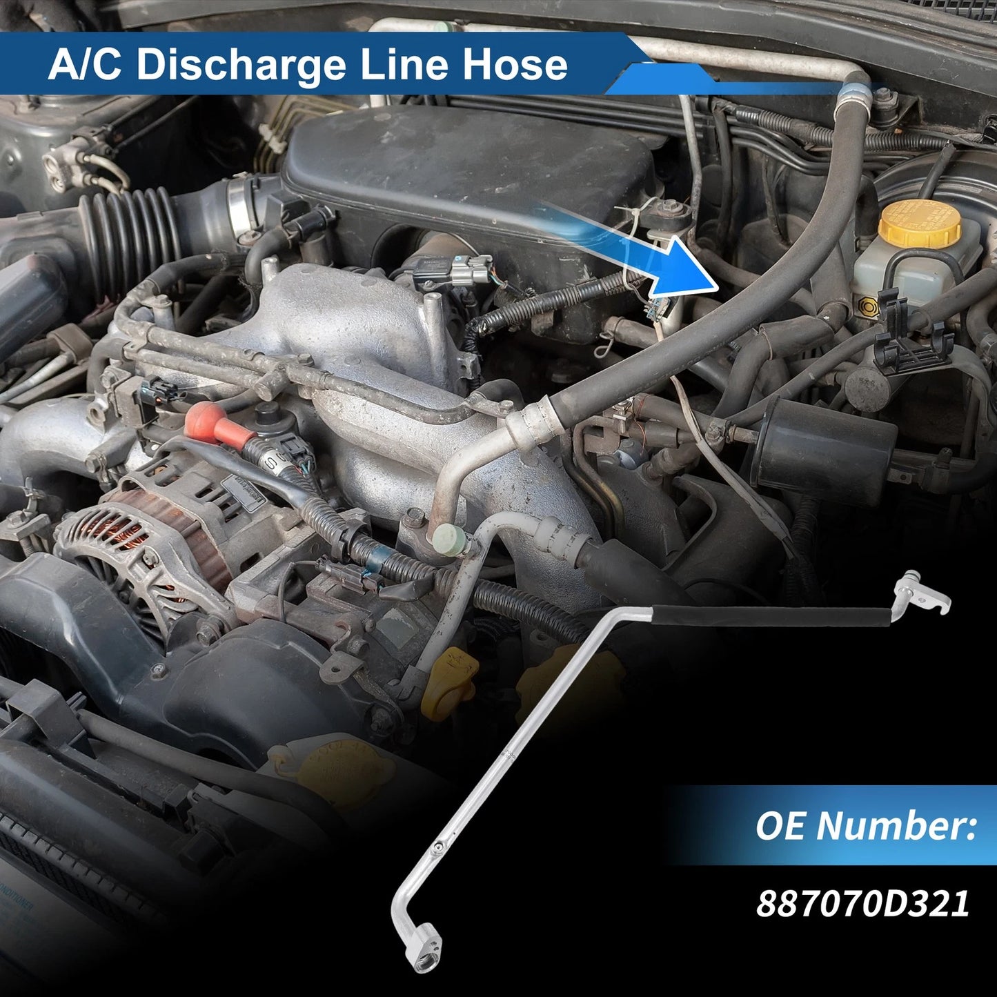 A/C Refrigerant Liquid Hose for Toyota Vios (2016–2020)