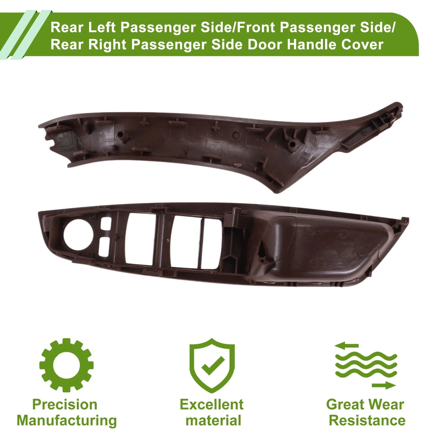 Door Handle Trim Cover for BMW 5 Series (2011-2016) Reddish Brown