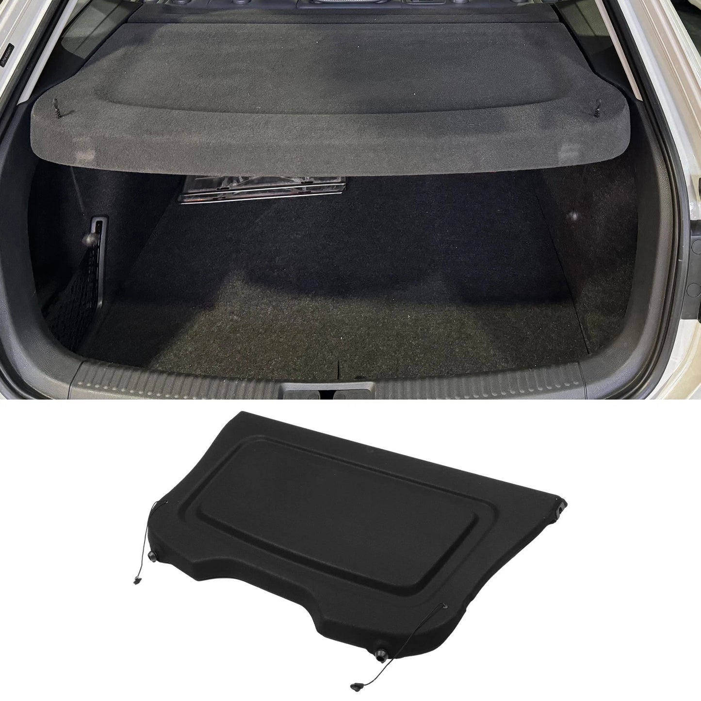 Rear Parcel Shelf Boot Load Cover for Ford Focus (2012-2018) Black