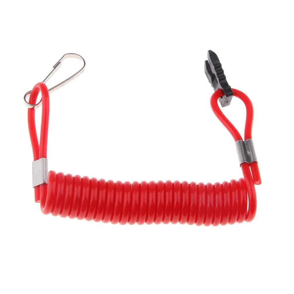 Boat Kill Switch Lanyard Red for Outboard - Emergency Cut-Off