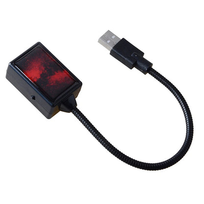 USB Car Interior Red LED Starry Sky Ambient Night Light for All Vehicles