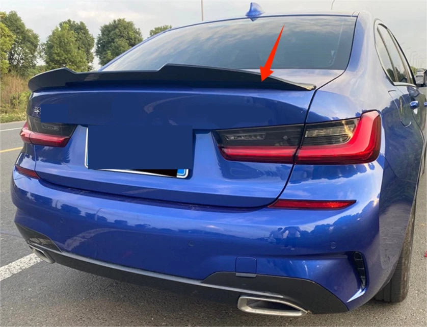 Rear Glossy Black Spoiler Wing for BMW 3 Series G20 G80 M3 Sedan (2019-2024)
