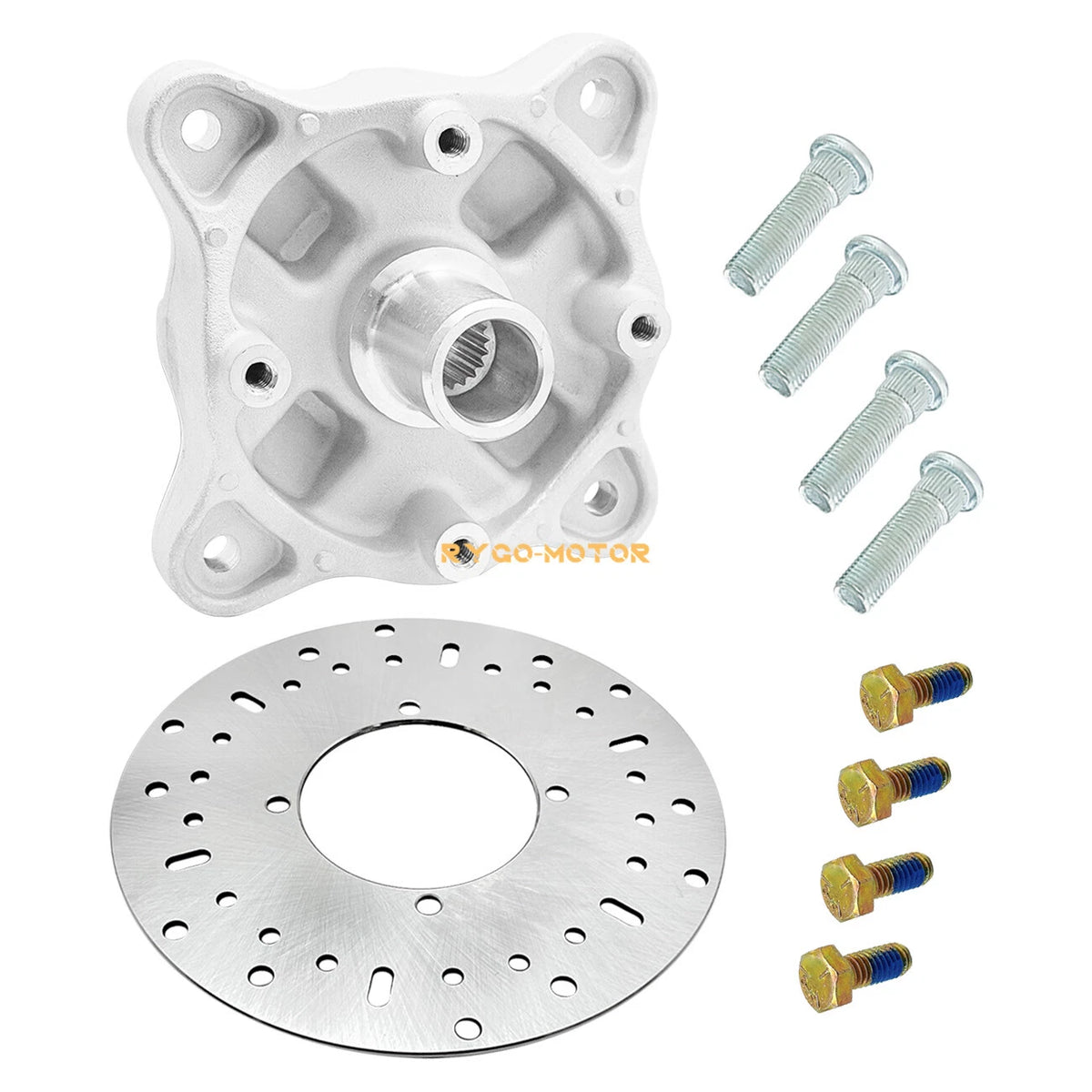 Front Wheel Hub & Studs & Brake Rotor Kit for Polaris Magnum 330 4x4 (2004–2006)