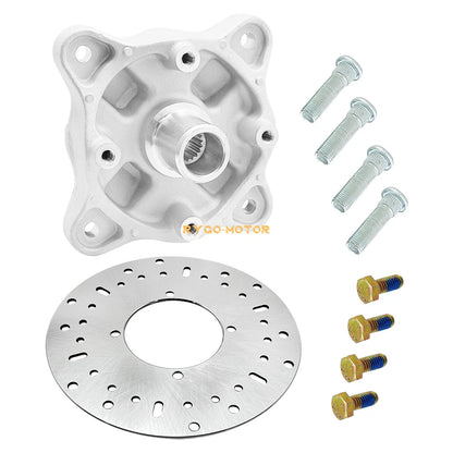 Front Wheel Hub & Studs & Brake Rotor Kit for Polaris Magnum 330 4x4 (2004–2006)
