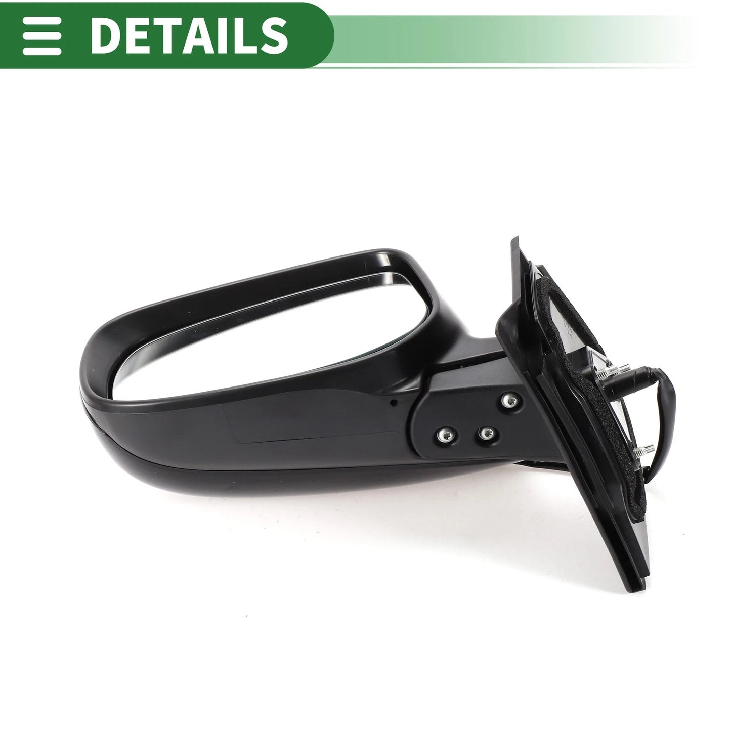 Left Side Door Mirror Gloss Black for Toyota Yaris Hatchback (2006-2011)