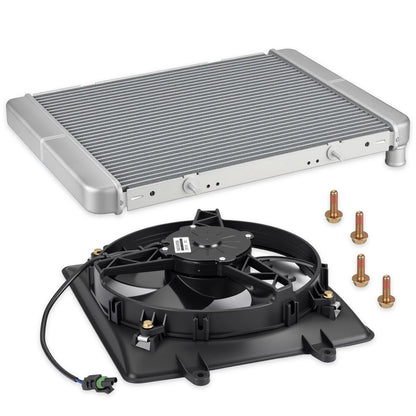 Aluminum Radiator & Cooling Fan for Polaris Sportsman 700 800 EFI (2004–2014)