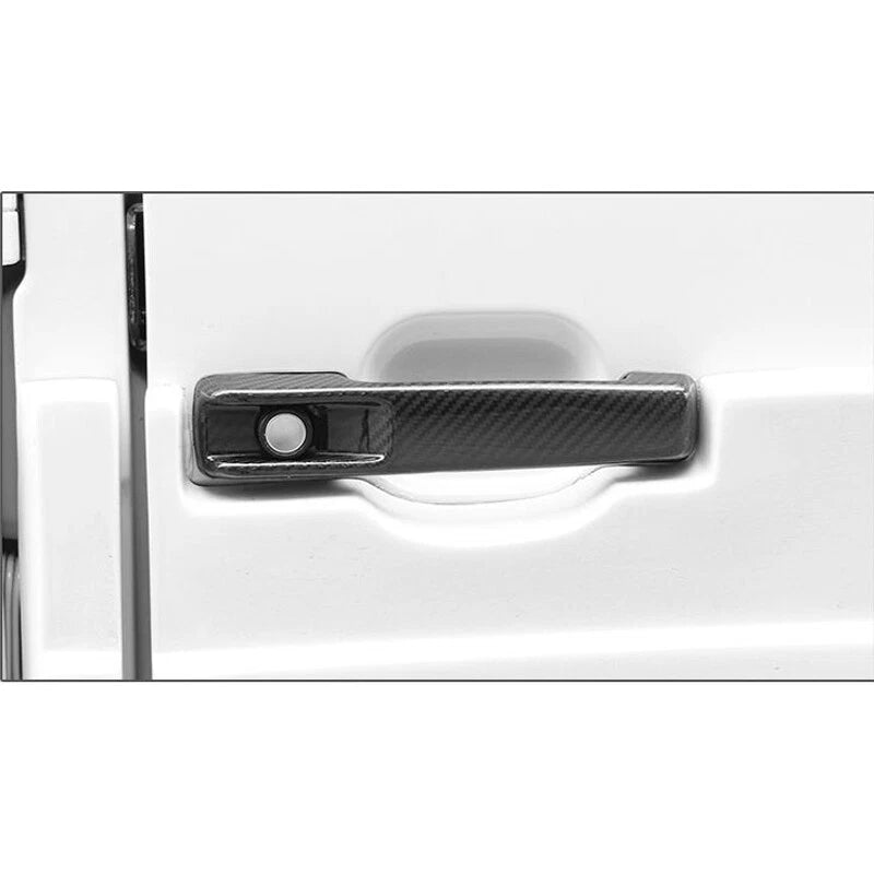 5pcs Real Carbon Fiber Door Handle Cover Trim For Benz G-Class G500 G350 2010+