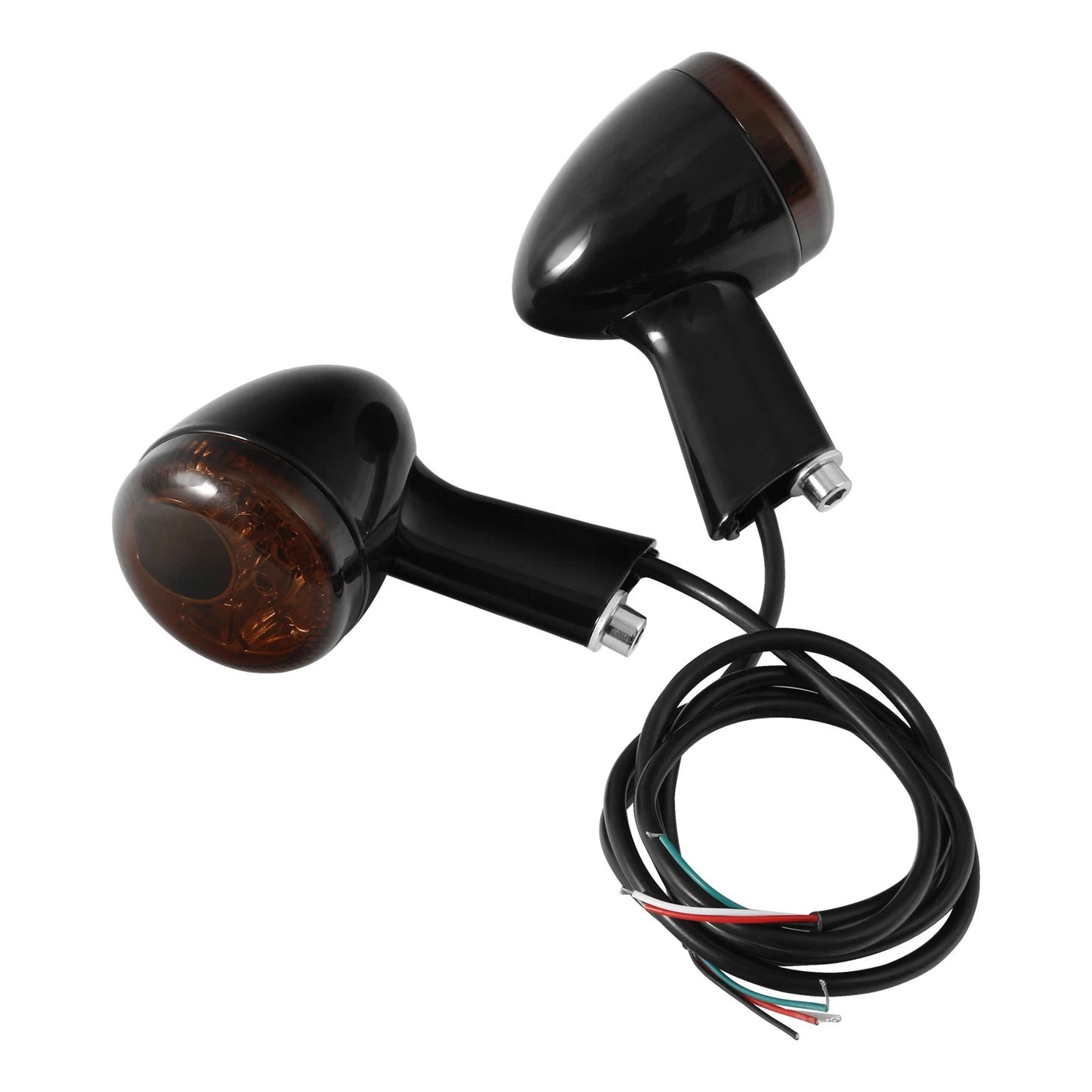 Black LED Amber Rear Turn Signals for Harley Sportster XL (1992-2022)