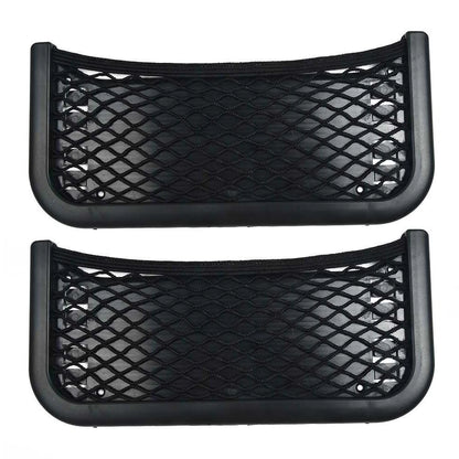 2 x Car Storage Pocket Net Seat Back Holder Organizer Bag Camper Caravan