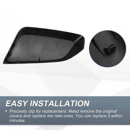 1x Rearview Mirror Cover Cap Black Carbon Fiber for Chevrolet Impala (14-20)