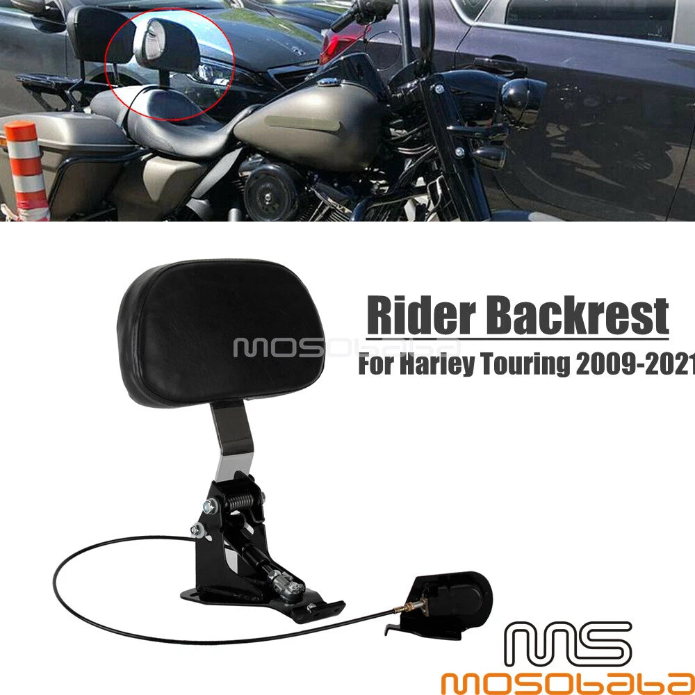 Detachable Backrest Pad for Harley Touring CVO FLHR FLHX FLTRX (2009-2021)