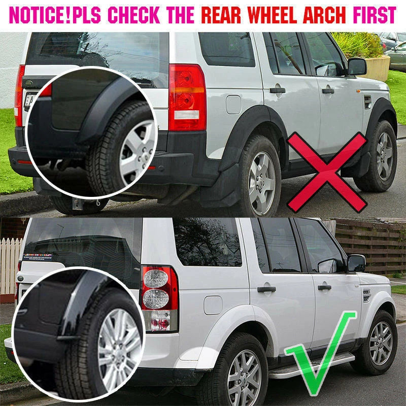 4 x Mud Flaps for Land Rover Discovery 3 LR3 (2004-2009)