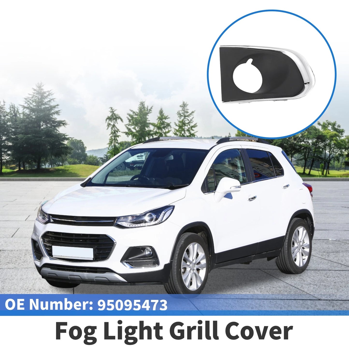 1 Pc Front Right Fog Light Grill for Chevrolet Trax (2013-2016)