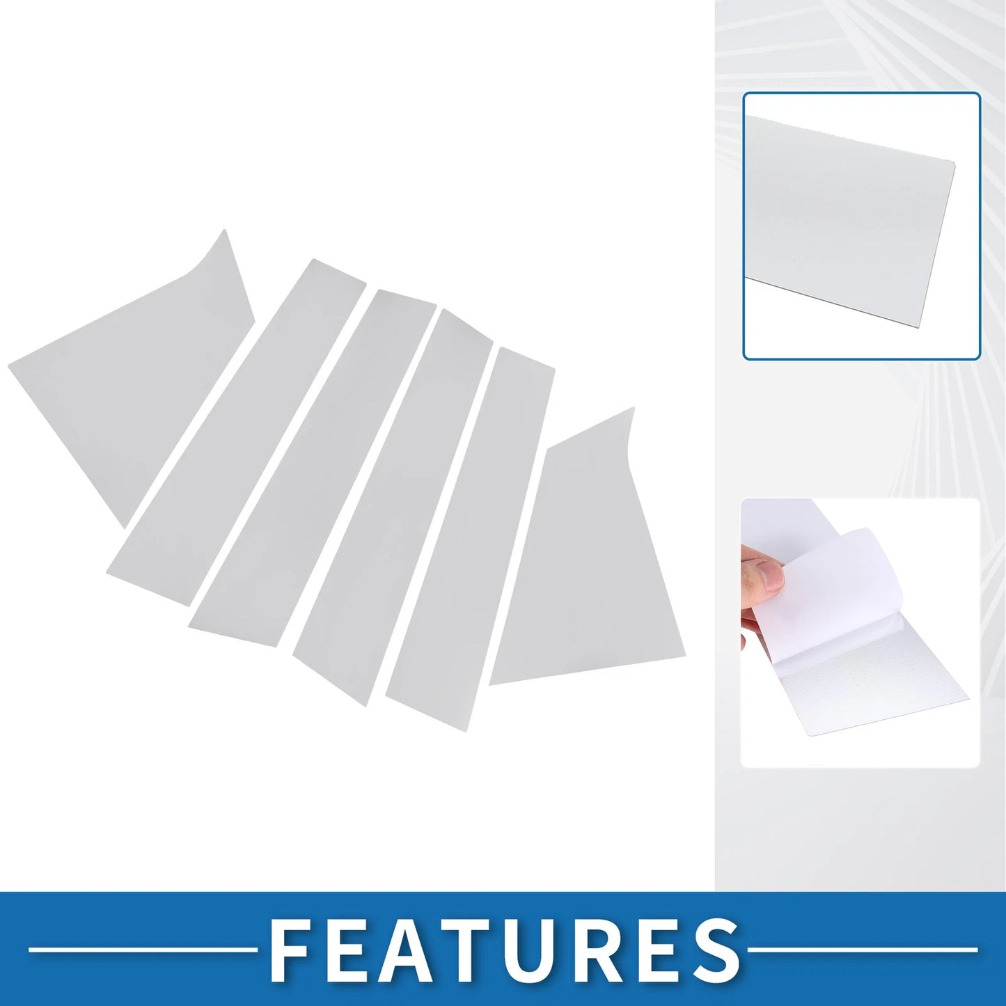 6 x Pillar Window Trim Cover for Chevrolet Malibu (2016-2023)