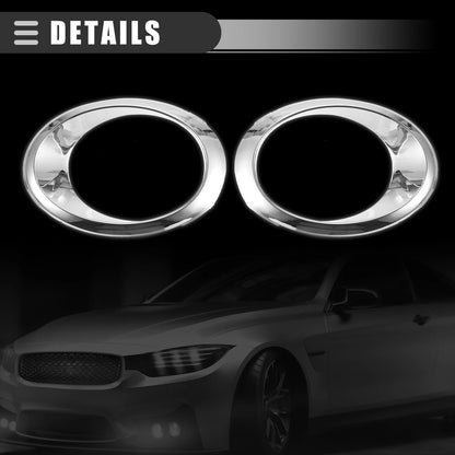 Fog Light Bezel for Ford (DS7Z17E811AA) Chrome Silver Tone (2013-2014)