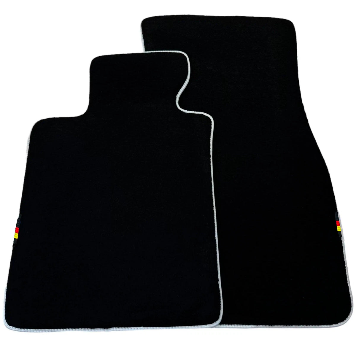 Black Floor Mats for BMW 5 Series M5 E28 with White Trim (1985-1988)