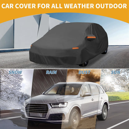 Waterproof All Weather Car Cover with Reflective Straps for Ford Fiesta (2011-2019)