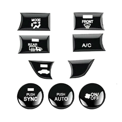 9 x Center Console Switch Button Covers for Honda Accord (2018-2021)