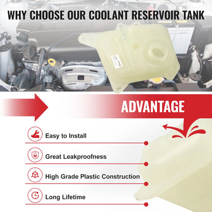 Expansion Coolant Tank for Audi 80 100 1.8 2.1 2.2 Turbo (1982-1991)