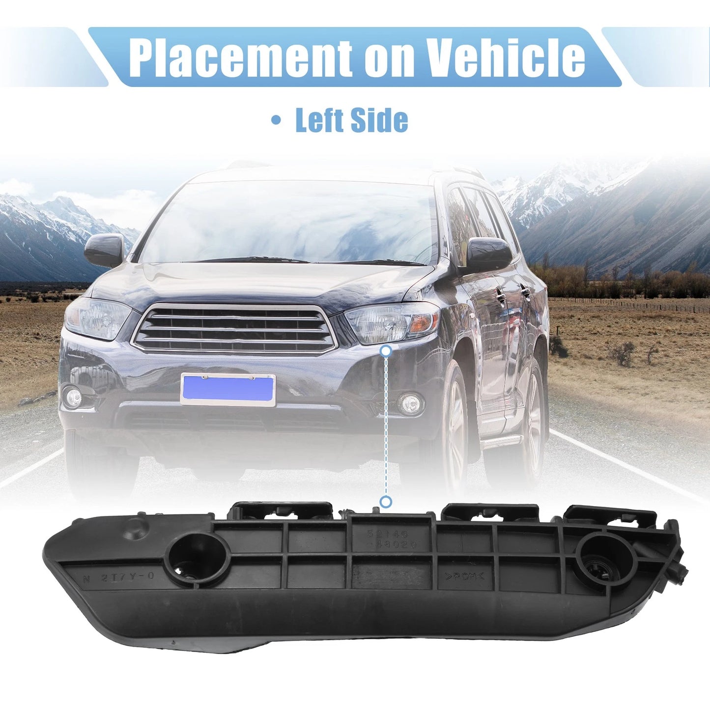 Front Left Bumper Cover Bracket for Toyota Highlander (2001-2007)