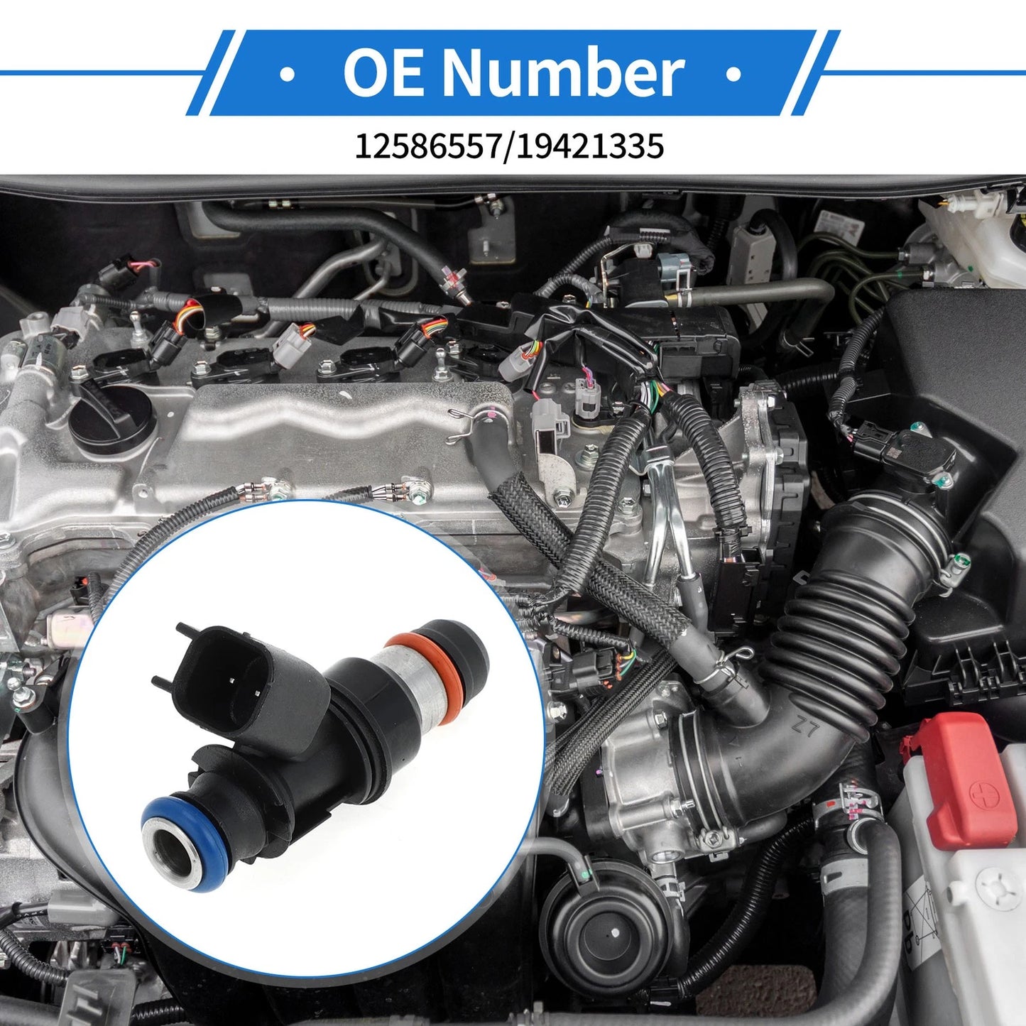 Fuel Injector 3.5L for Chevrolet Malibu Black (2004-2006)