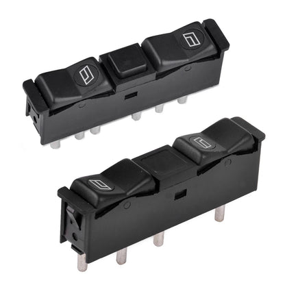 Power Window Switch + Emergency Light Switch for Mercedes W201 W126 (1982-1992)