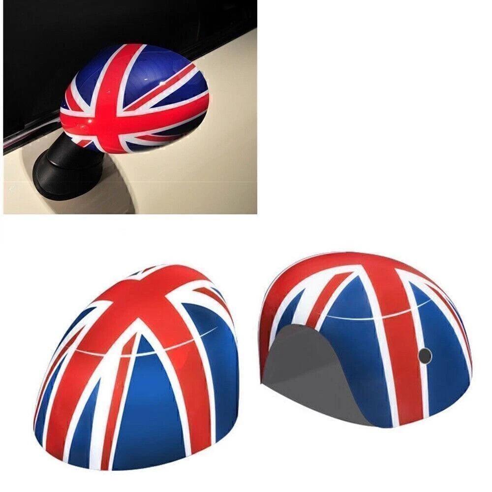 Door View Mirror Cover Red Blue for MINI Cooper F54 F55 F56 (2014-2019)