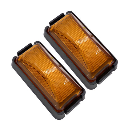 6-LED Amber Side Marker Lights for Car Truck RV