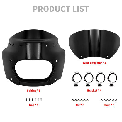 Motorcycle Headlight Fairing Mask for Harley Softail Fat Bob (2018-2022)