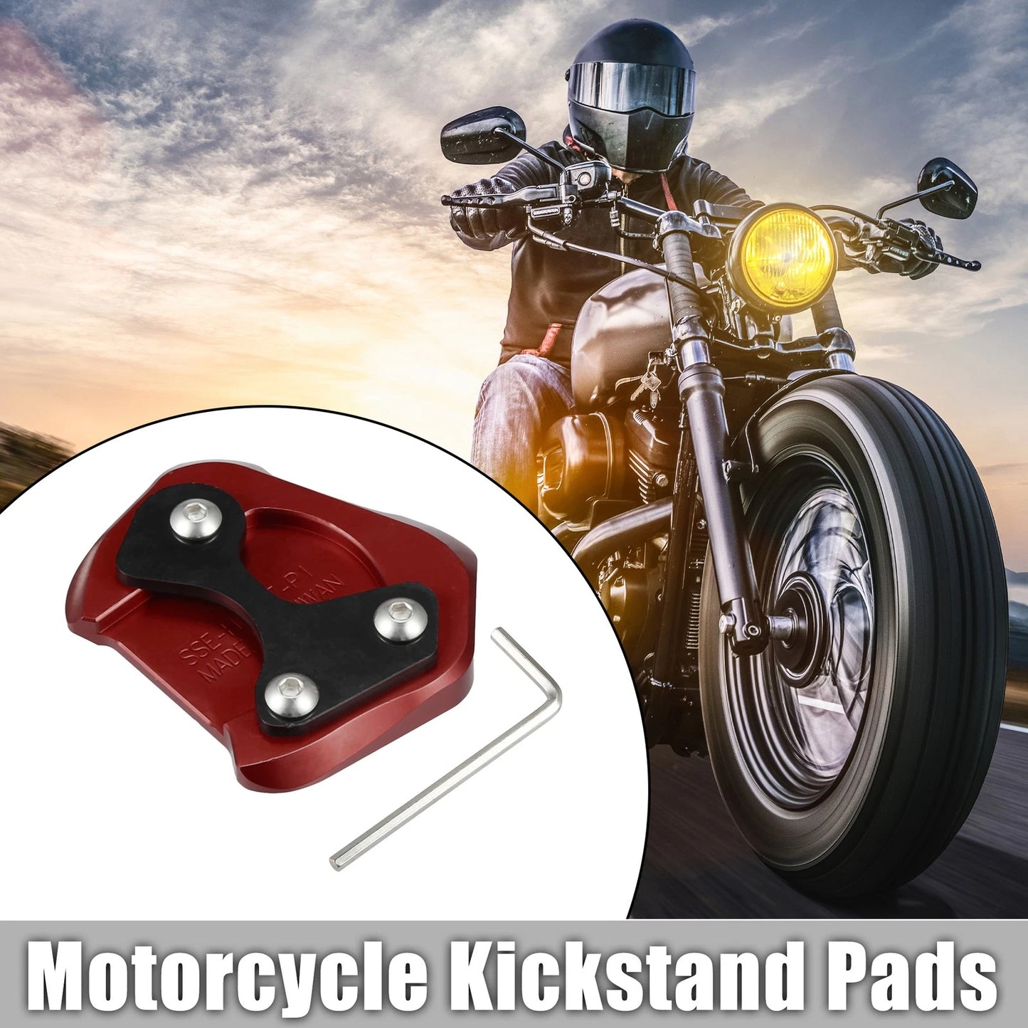 1 Set Kickstand Pad Aluminum Alloy for HONDA CB200X (2021–2022)