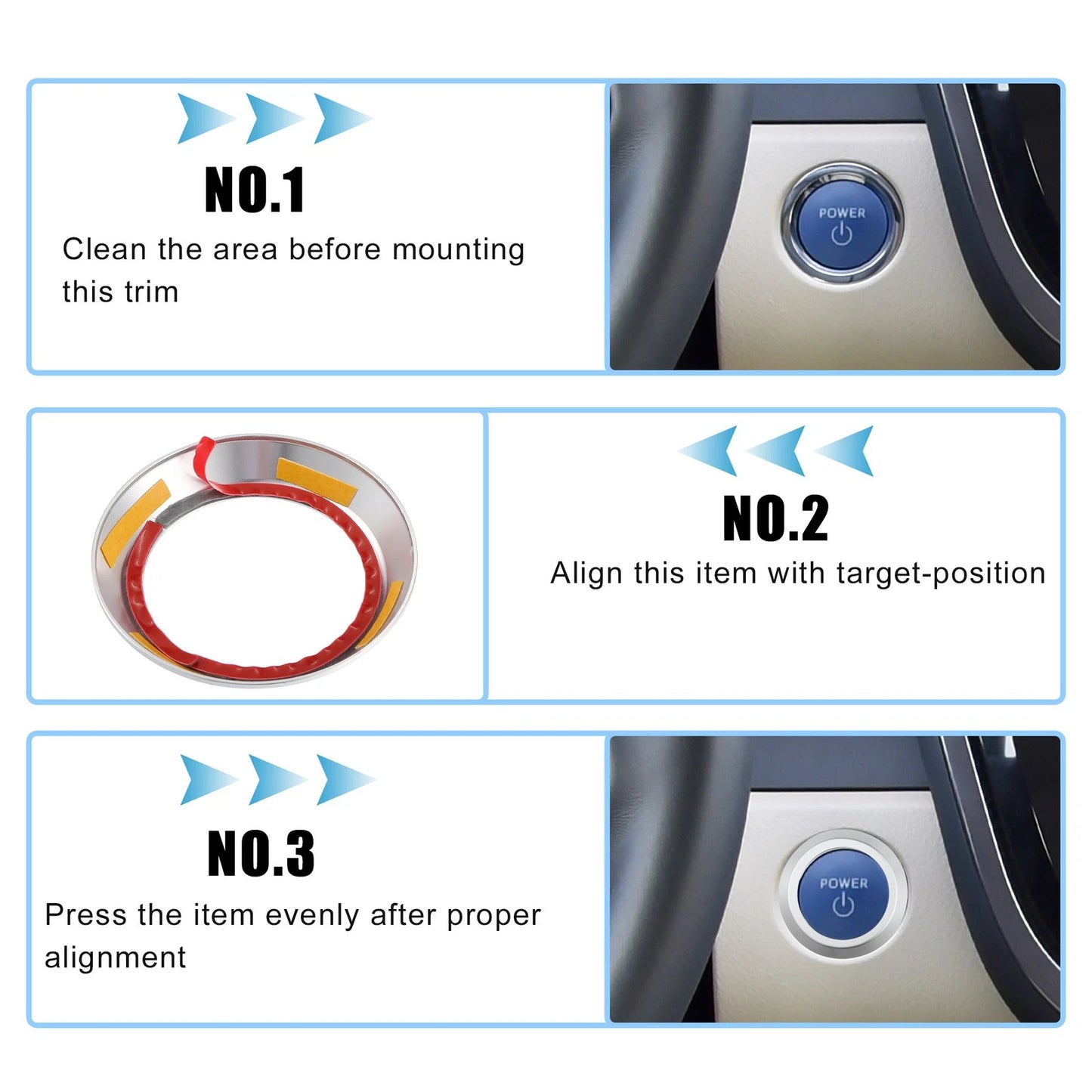 Engine Start Stop Button Cover for Toyota 80 Series (1990-1997)