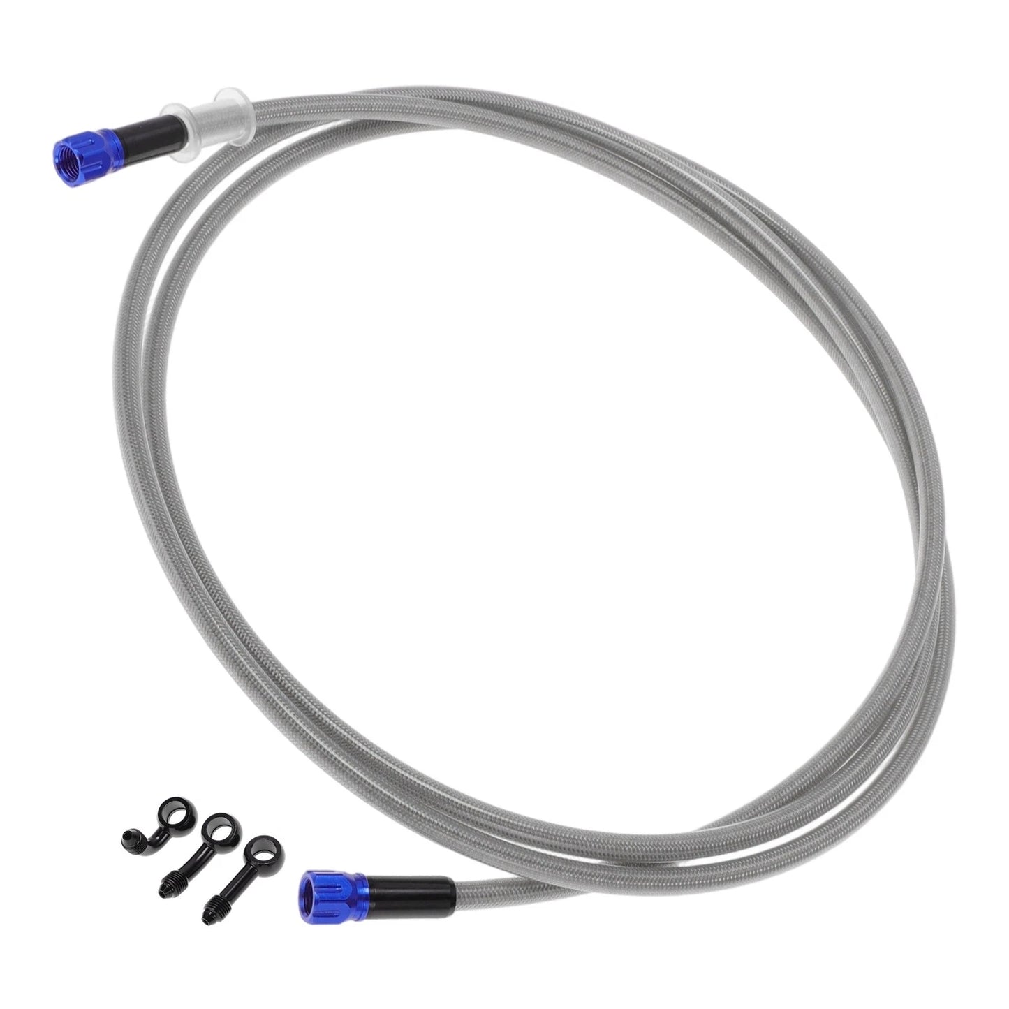 Oil Hose Line / 220cm / Brake Clutch Silver Tone for Motorcycles