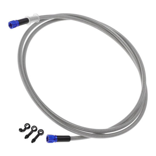 Oil Hose Line / 220cm / Brake Clutch Silver Tone for Motorcycles