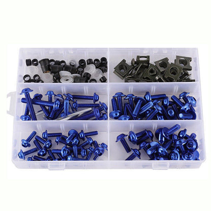 177 Pcs M5/M6 Fairing Screws Blue Bolts Trim for F3