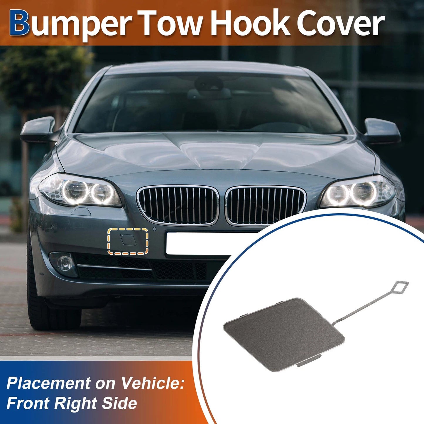 Front Right Tow Hook Cover for BMW (2012-2019)