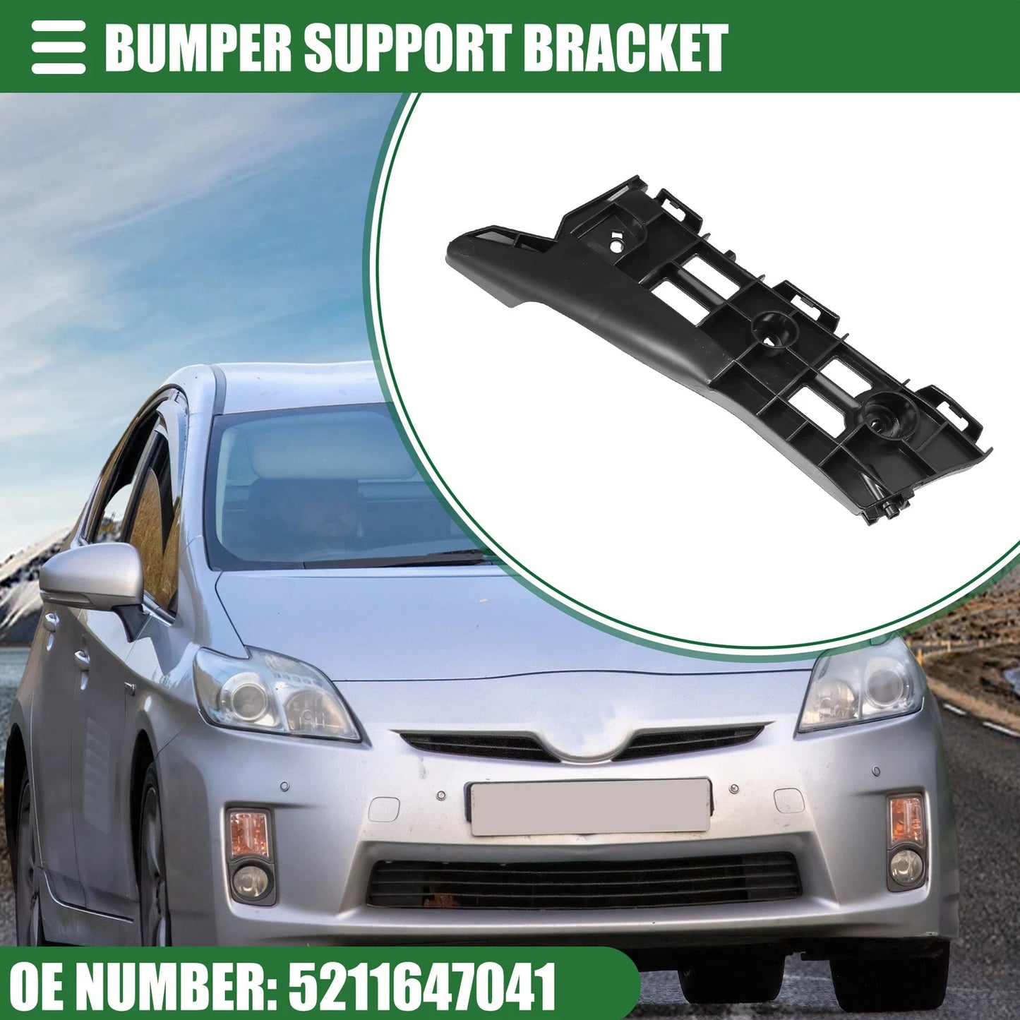 Front Left Bumper Support Bracket for Toyota Prius (2010–2015)