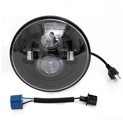 7" LED Projector Headlight for Honda Harley Kawasaki Yamaha Motorcycles