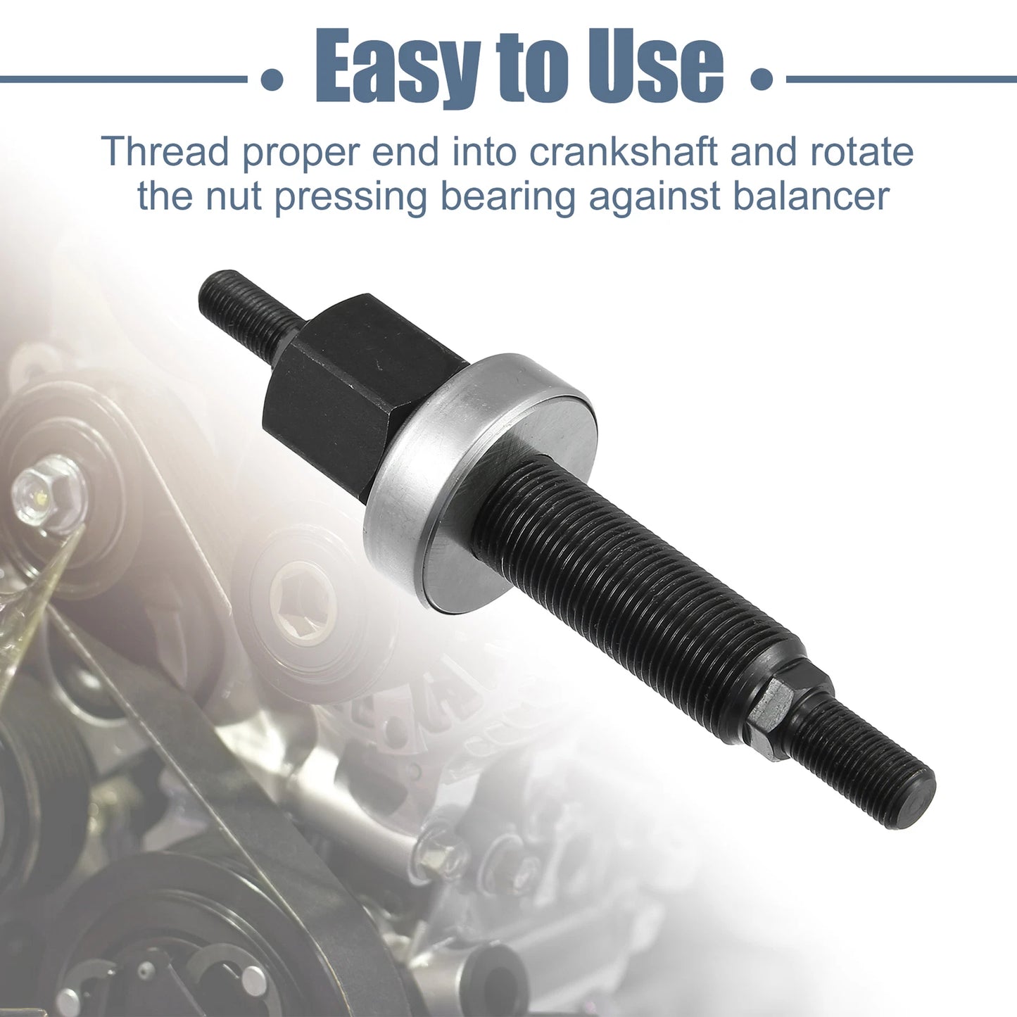 Harmonic Balancer Installation Tool for Chevy SBC & BBC Replacement