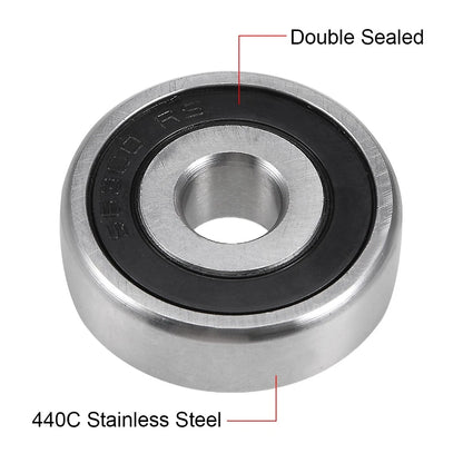 Stainless Steel Ball Bearing 10x35x11mm Double Sealed Bearings for SKF 6300RS